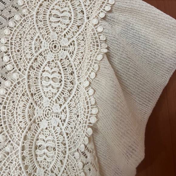 ZARA off white lace top size M - Picture 3 of 6